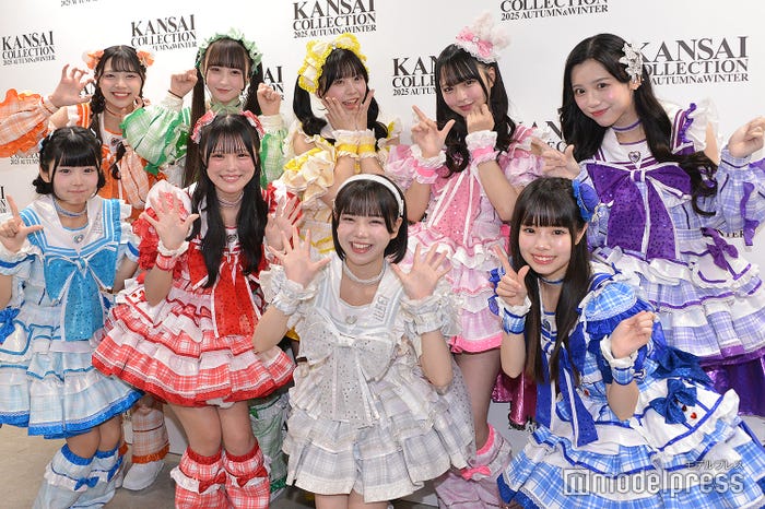 (左上から時計回り)小熊まむ、若葉のあ、福丸うさ、那蘭のどか、純嶺みき、空詩かれん、あいす、心花りり(C)モデルプレス