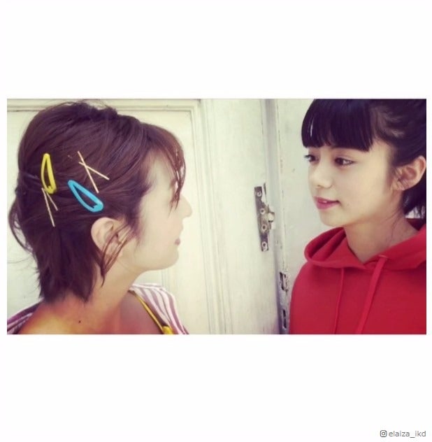 池田エライザ、柳ゆり菜に“至近距離”で迫る「天使が2人」「間に入りたい」