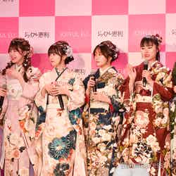 （左から）実熊瑠琉、折田涼夏、わたげ、石川翔鈴、本望あやか、みとゆな （C）モデルプレス