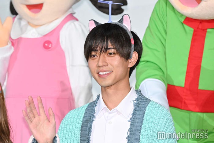 渋い声でしずかちゃんをお風呂に誘う永瀬廉 (C)モデルプレス