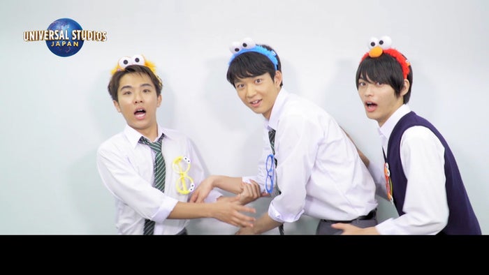 神尾楓珠、鈴木仁、若林時英／画像提供：ユニバーサル・スタジオ・ジャパン