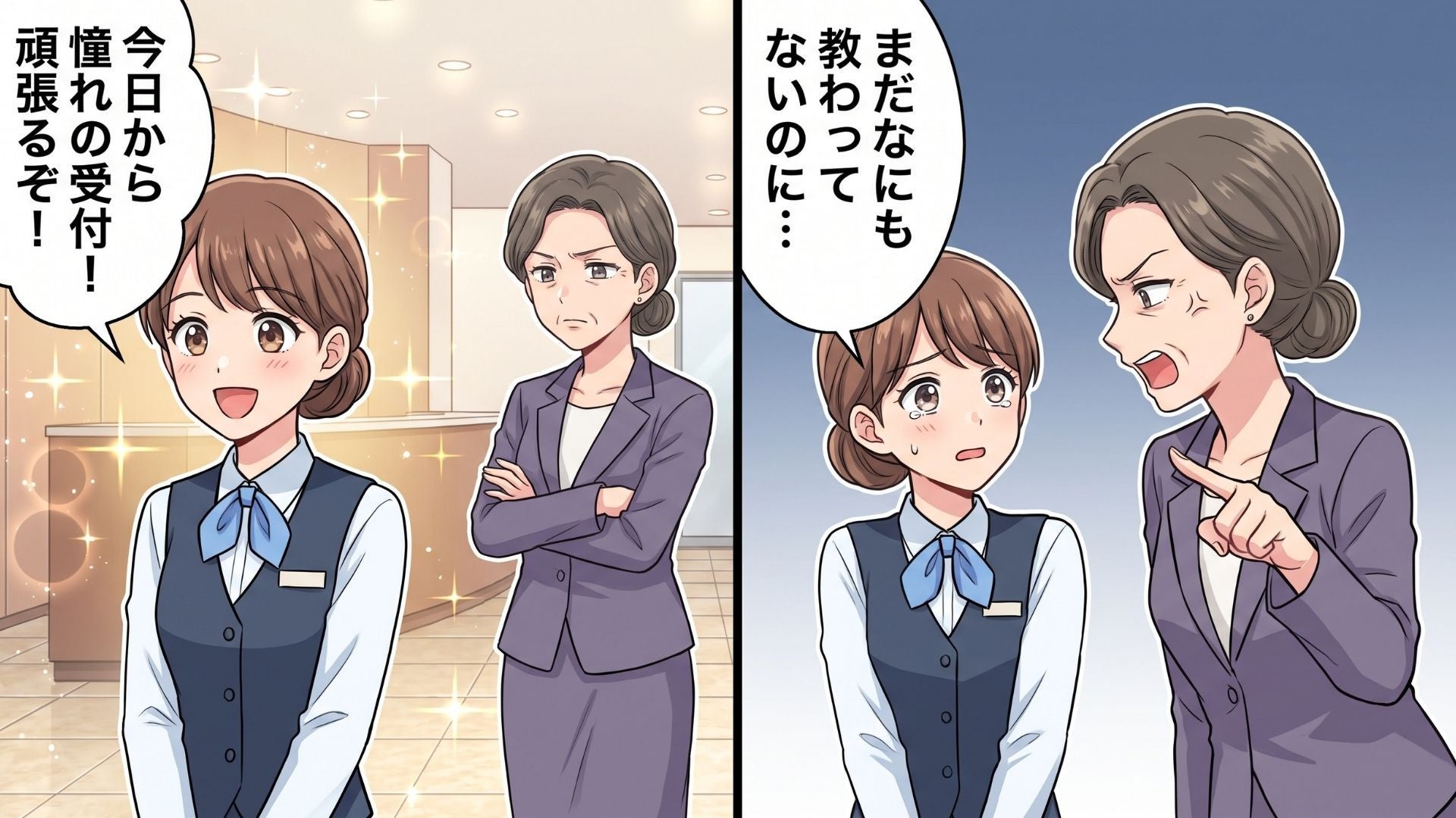 【最後にスカッと！】「今回の新人が本当に使えなくて…」念願の受付バイト。仕事を一切教えてくれない理不尽な先輩に、【まさかの反撃】を...！？