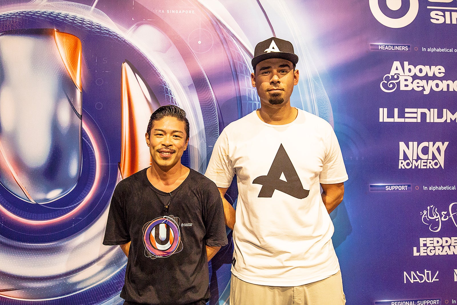 松本利夫とAfrojack（提供写真）