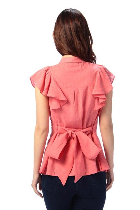 肩フリルブラウス「JugeETTA」10,908円（税込）