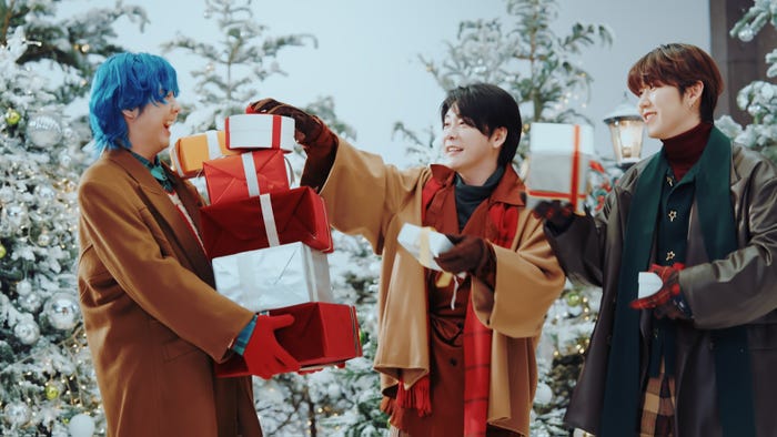 Mrs. GREEN APPLE/新TV CM「Mrs. GREEN APPLEの冬の大作戦」篇メイキング(提供写真)