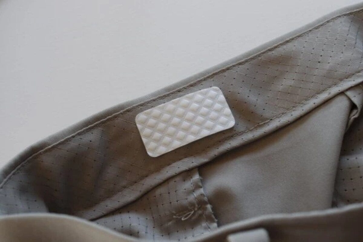 ダイソーのシャツストップの使用例