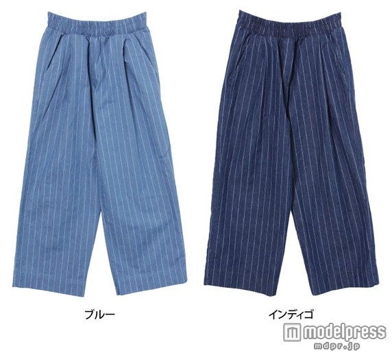ストライプ柄ガウチョパンツ「Real style」5,400円（税込）