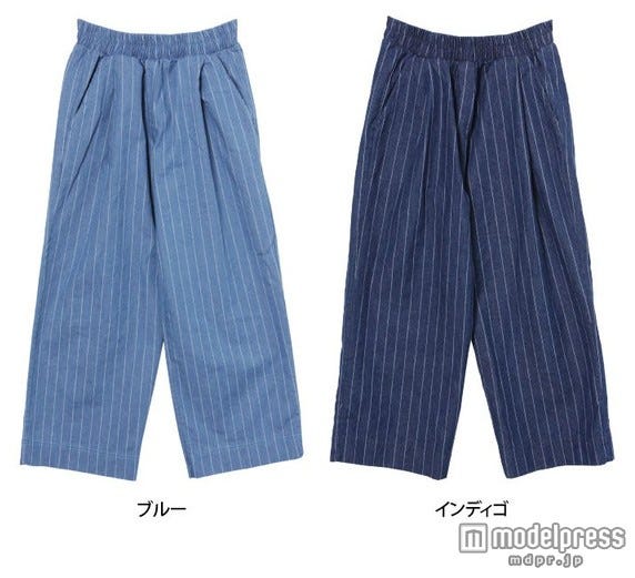 ストライプ柄ガウチョパンツ「Real style」5,400円(税込)