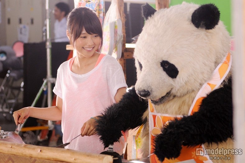 有村架純とパン田一郎くん／同CMメイキング