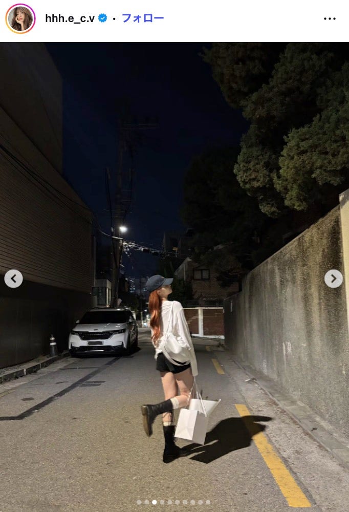 HONG EUNCHAE Instagramより