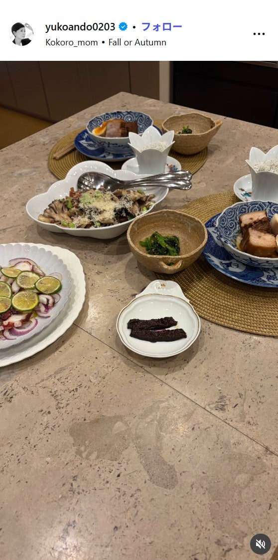 安藤優子Instagramより