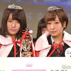 日本一のかわいい女子高生を決めるミスコン＜北海道・東北地方予選／グランプリ：りったんさん（左）＆準グランプリ：まほっちゃんさん（右）＞（C）モデルプレス