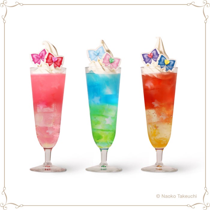 セーラー戦士のペアソーダフロート950円(C)Naoko Takeuchi