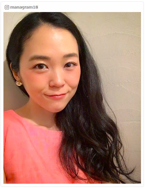上野樹里の姉でシンガーソングライターの上野まな/Instagramより