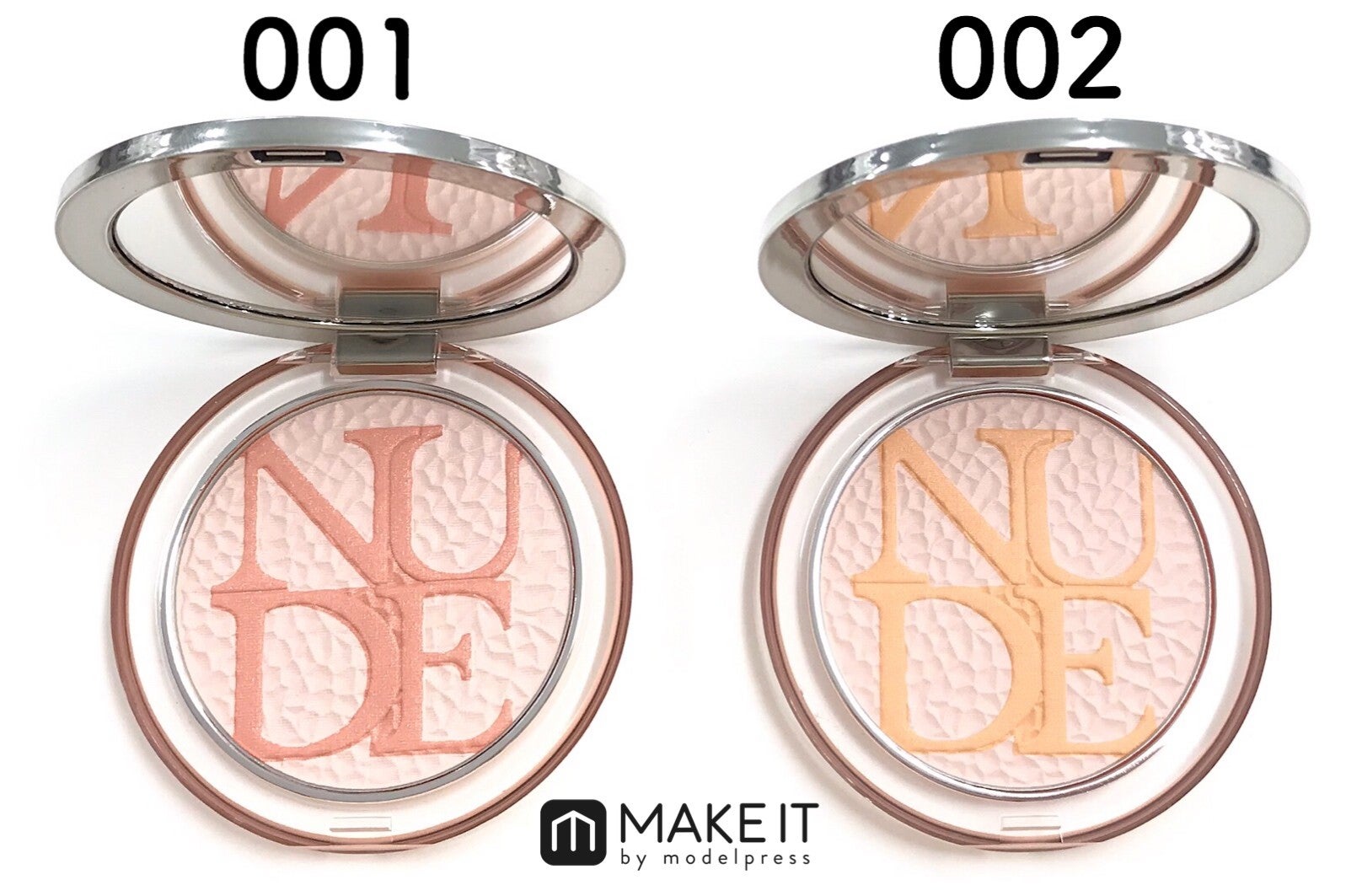 （左から）001 ローズ スイート、002 デューン ハート (C)メイクイット