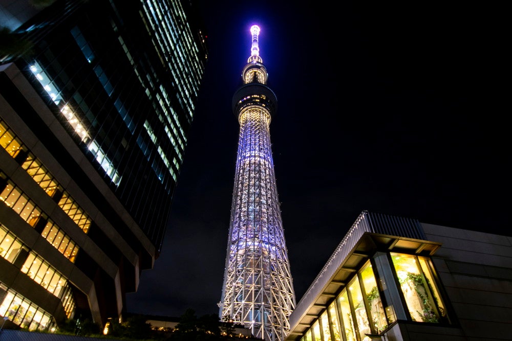 「しだれ花火」をイメージした演出（C）TOKYO-SKYTREE