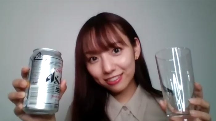 新内眞衣/「いいかも!オンライン飲み ASAHI SUPER DRY VIRTUAL BAR」より