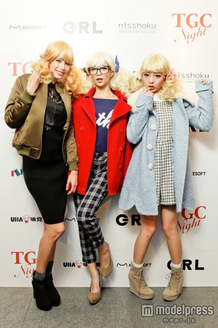 「Miss TGC 2014」ファイナリスト（左から：マリレーナ、初音、本谷紗己）／（C）TGC Night Halloween Party in OSAKA