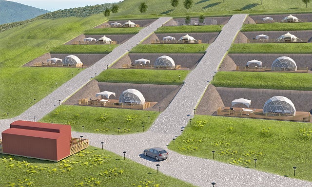 “雲海と出会える”グランピング、長野「ソラグランピングリゾート」愛犬同伴可のドッグラン付きテントも