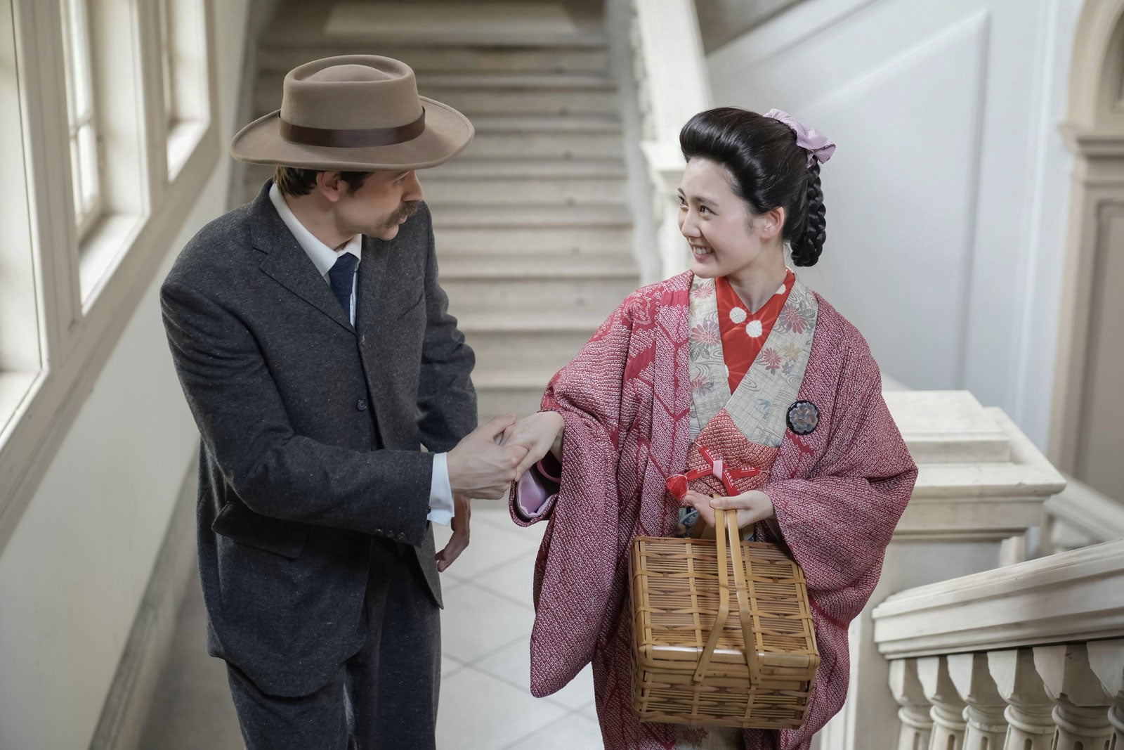 トミー・バストウ、北香那「ばけばけ」第45話（C）NHK