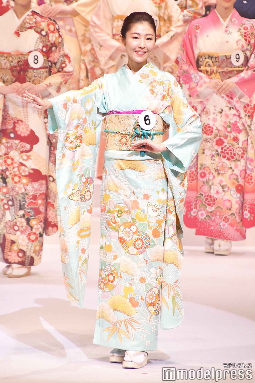 着物審査の様子／「2020ミス・インターナショナル日本代表選出大会」（C）モデルプレス