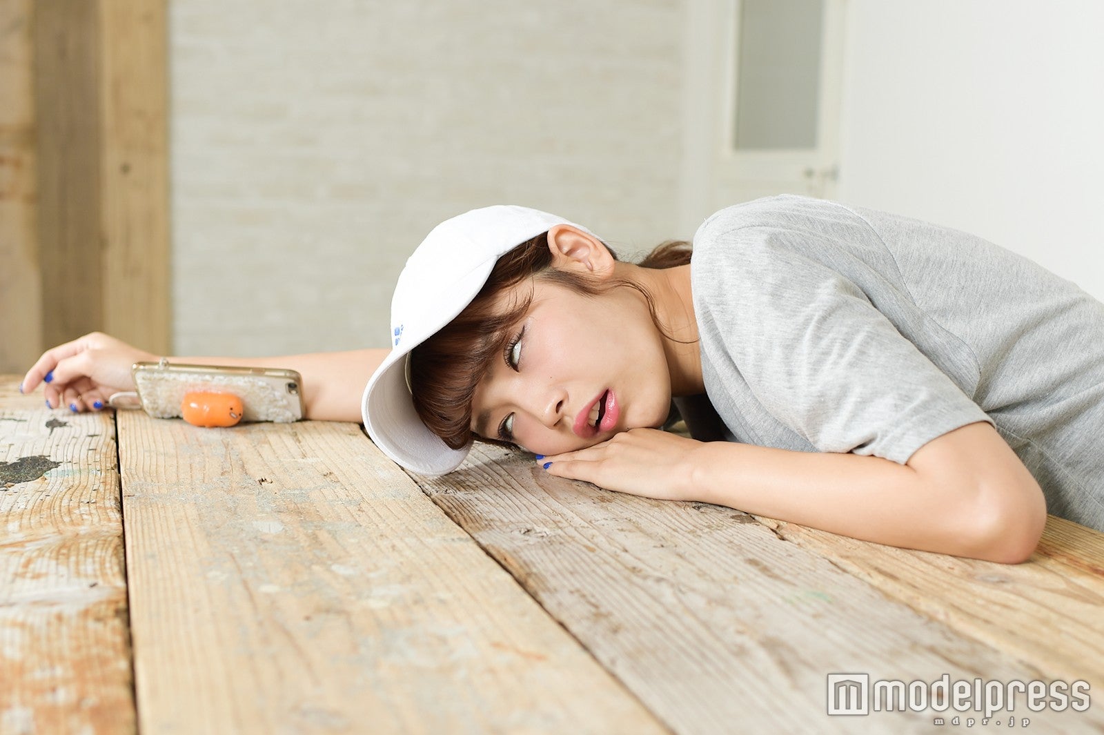 全力の白目…！／mirei（C）モデルプレス