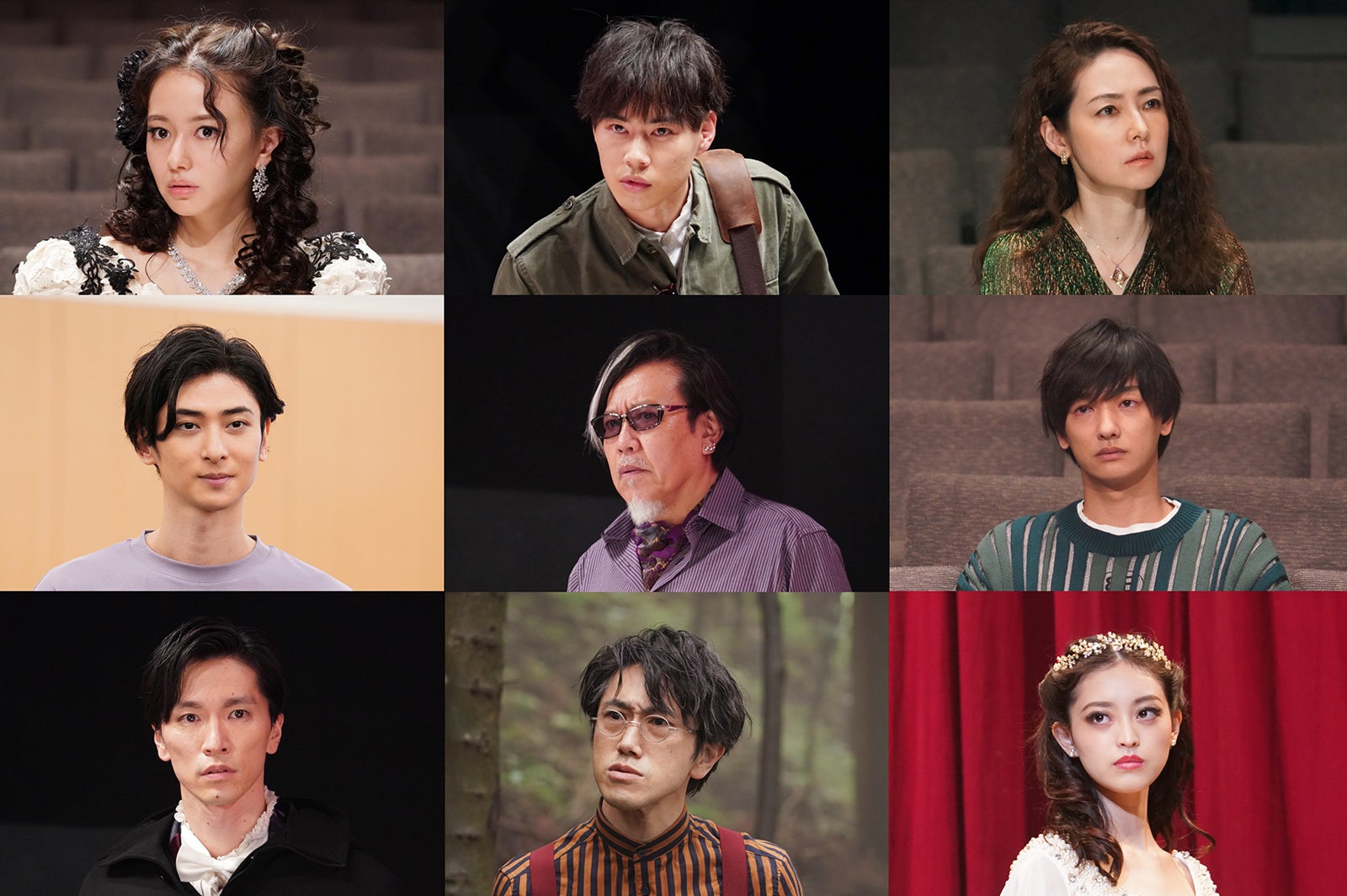 （左上から時計回りに）山本舞香、戸塚純貴、霧島れいか、七瀬公、石川萌香、六角慎司、増田昇太、古川雄大、コング桑田（C）日本テレビ