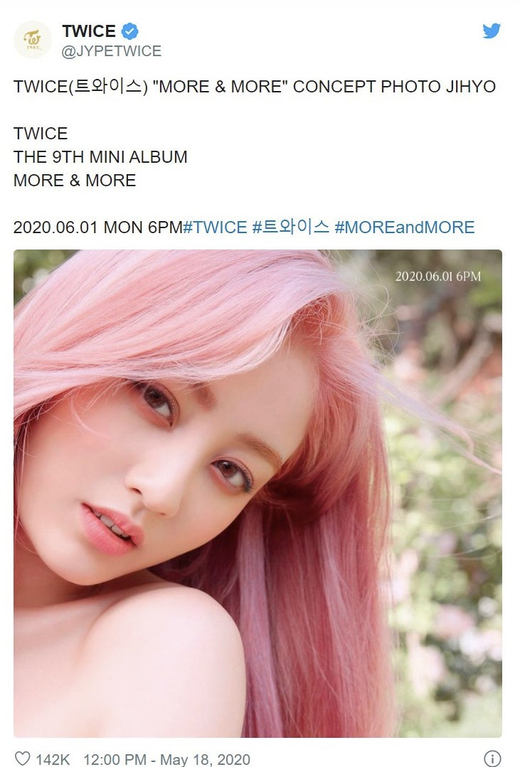 TWICEジヒョ、鮮やかピンクのロングヘアお披露目「予想外」「似合いすぎ」と絶賛の声