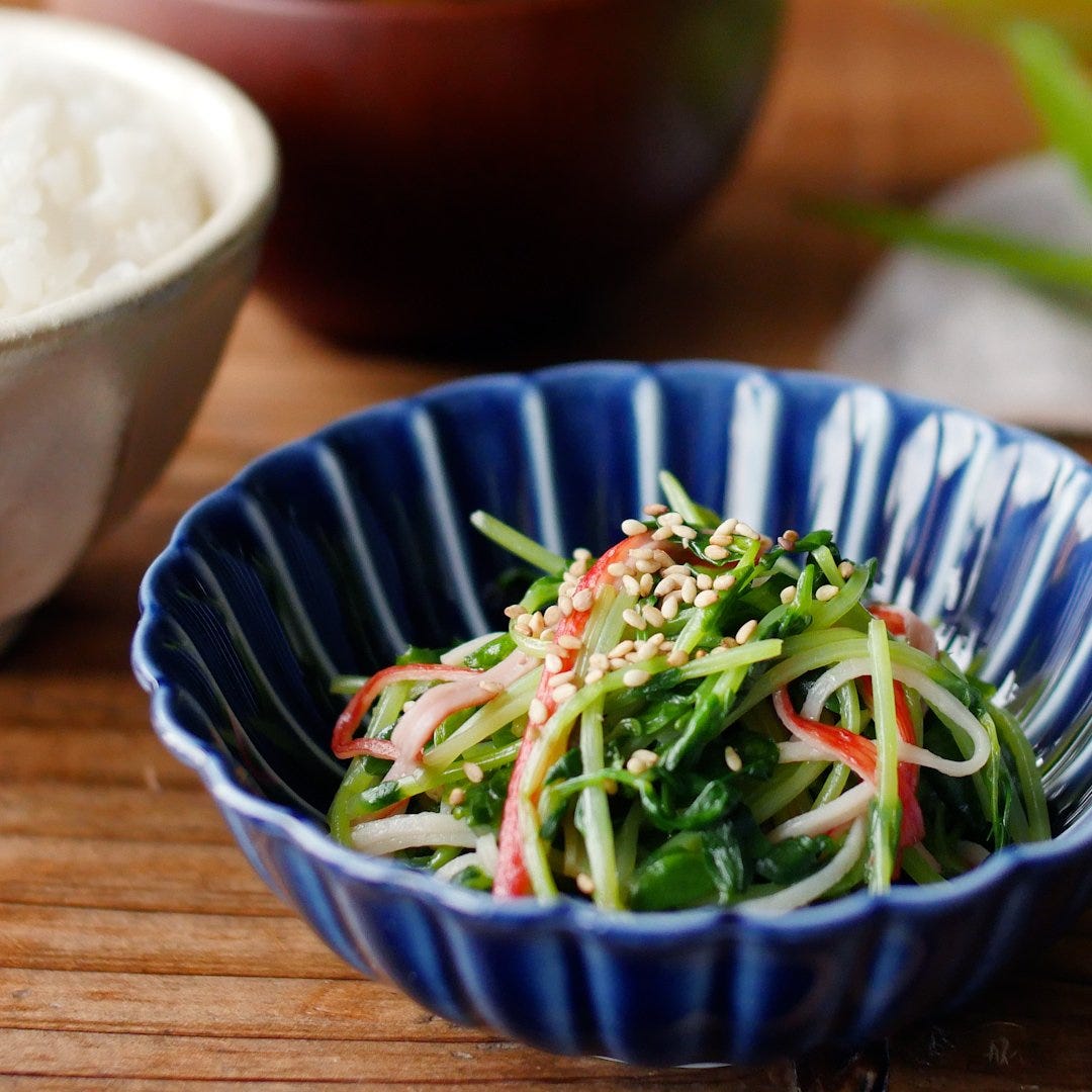 塩昆布で旨味凝縮!豆苗ナムル