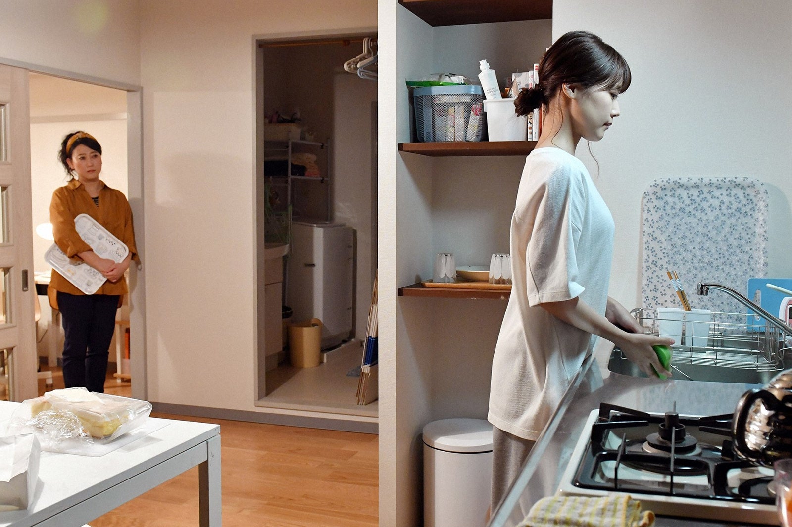 友近、有村架純／「中学聖日記」第3話より（C）TBS