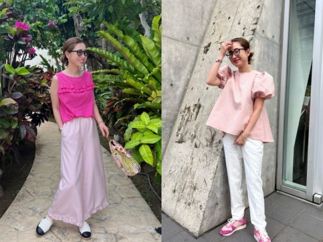 大橋あゆみ_くすみピンク