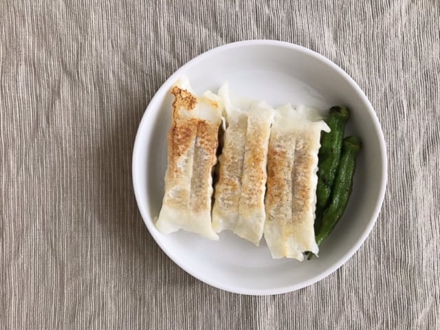 棒餃子の調理例