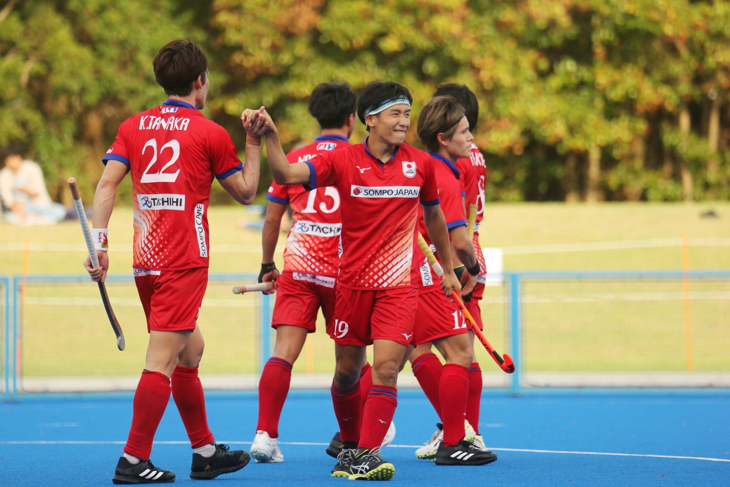 「ホッケー日本代表国際強化マッチ」の様子（提供写真）