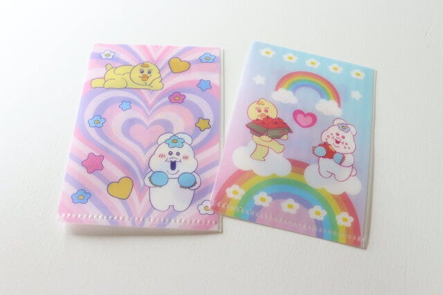 セリア んぽちゃむグッズ セリアのんぽちゃむのミニクリアフォルダーのデザイン