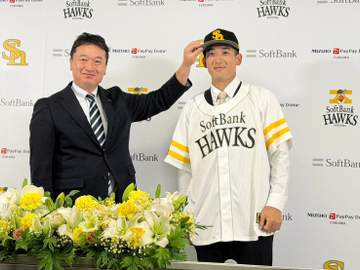 ソフトバンク 山本祐大が入団会見「自分でも切り替えが早いと思いました」前夜にパ・リーグ3試合チェック「環境に慣れるのが大事」