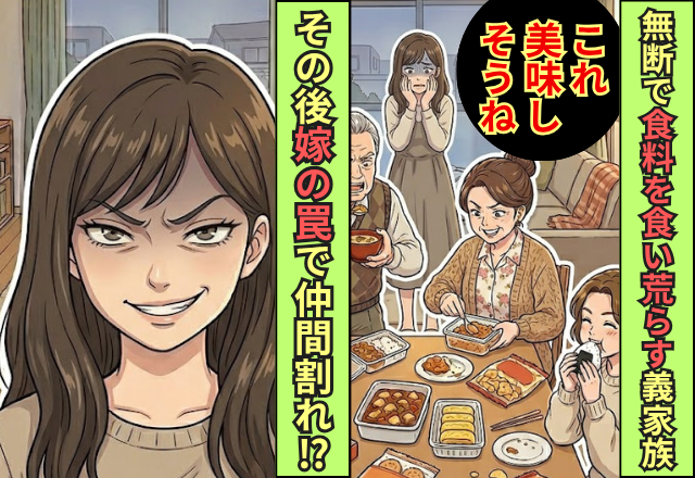 無断で”食料”を食い荒らす義家族！だが嫁が【ある罠】を仕掛けた結果⇒義家族が仲間割れしたワケ