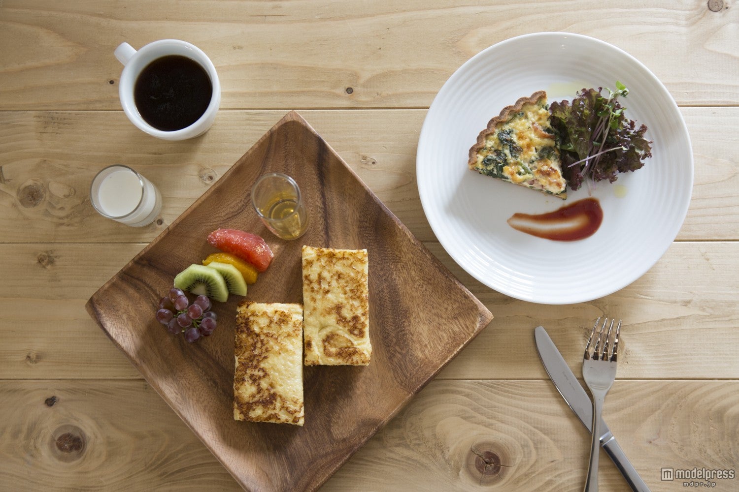 カフェメニュー／画像提供：NAYUTA SWEETS