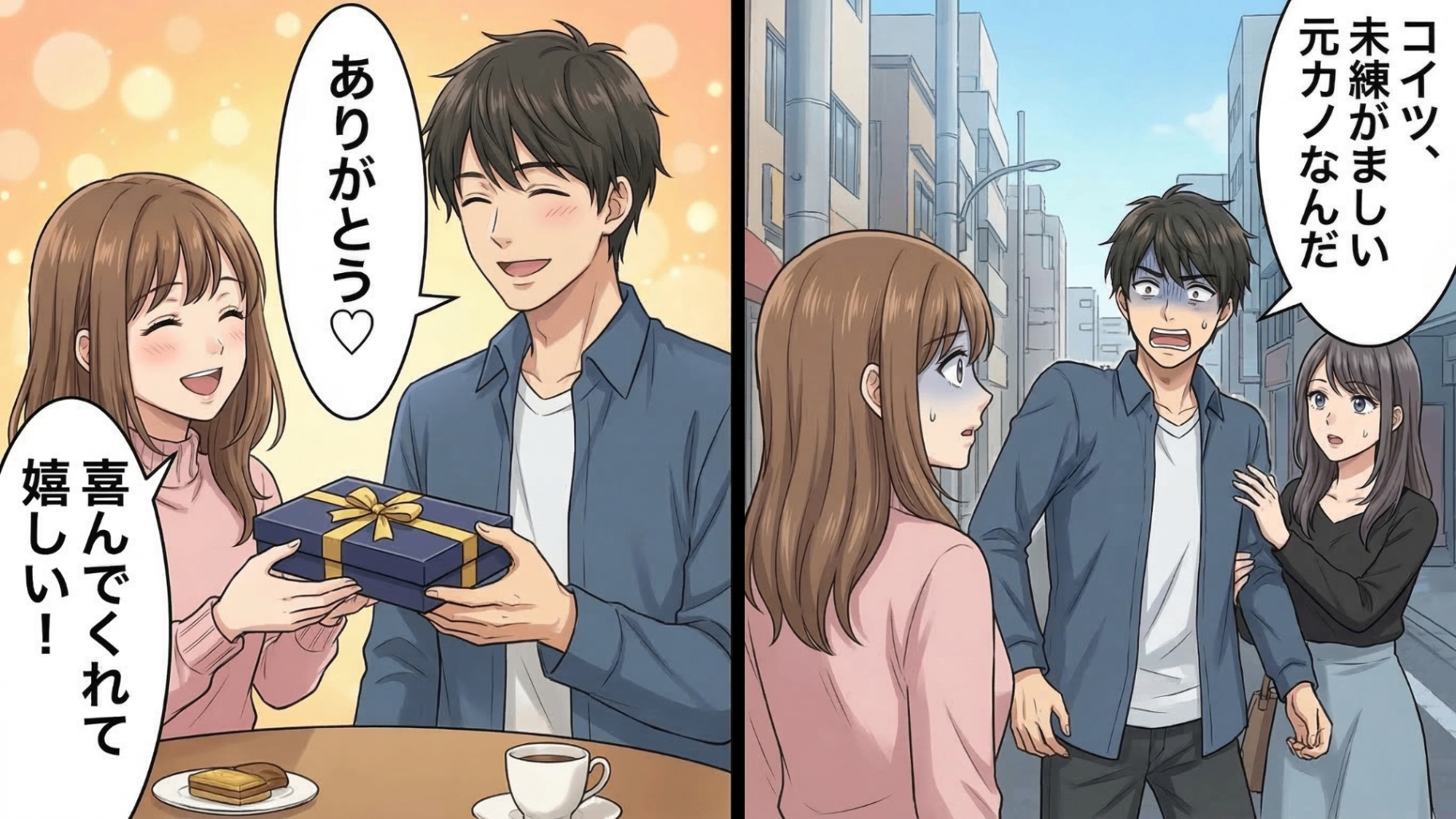 大好きな彼氏に貢いできた私。しかし街で見た彼の隣には見知らぬ女性…！？問い詰めると、私をまさかの【元カノ設定】に…激怒した私の反撃とは！