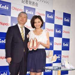 チヨダ取締役マーケティング本部本部長・白土孝、加藤夏希