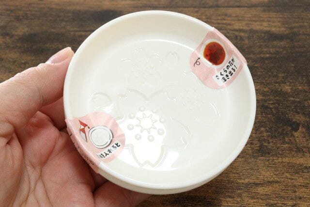 絵が浮き出るしょうゆ皿2P 絵が浮き出るしょうゆ皿2P