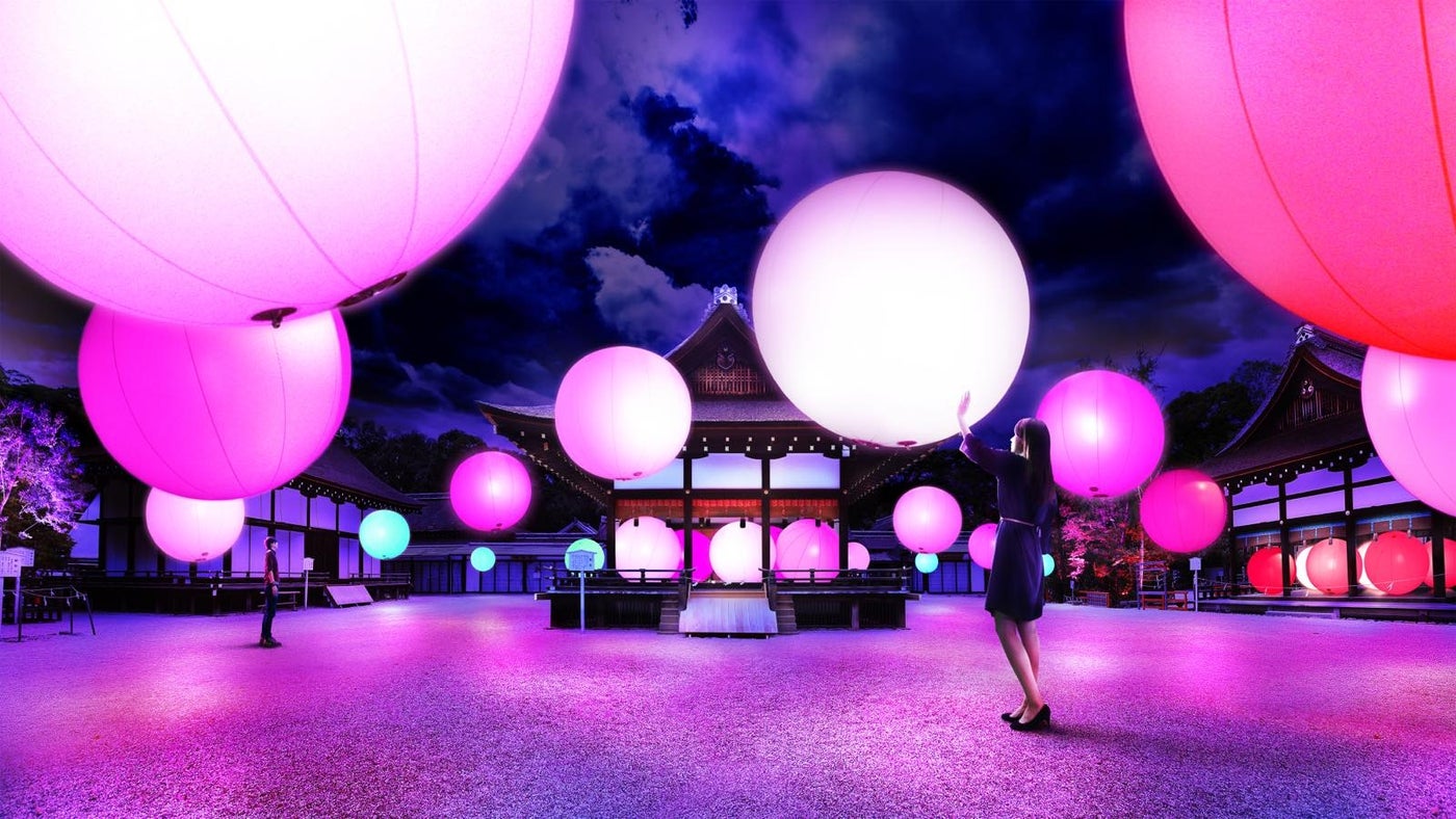 呼応する球体-下鴨神社 糺の森／画像提供：W media