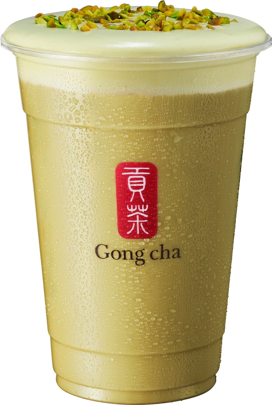 ゴンチャ“贅沢ピスタチオ”の冬限定メニュー、いちご果肉MIXデザートティーも