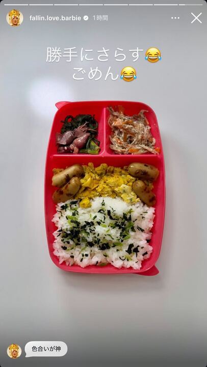 バービーInstagramストーリーズより