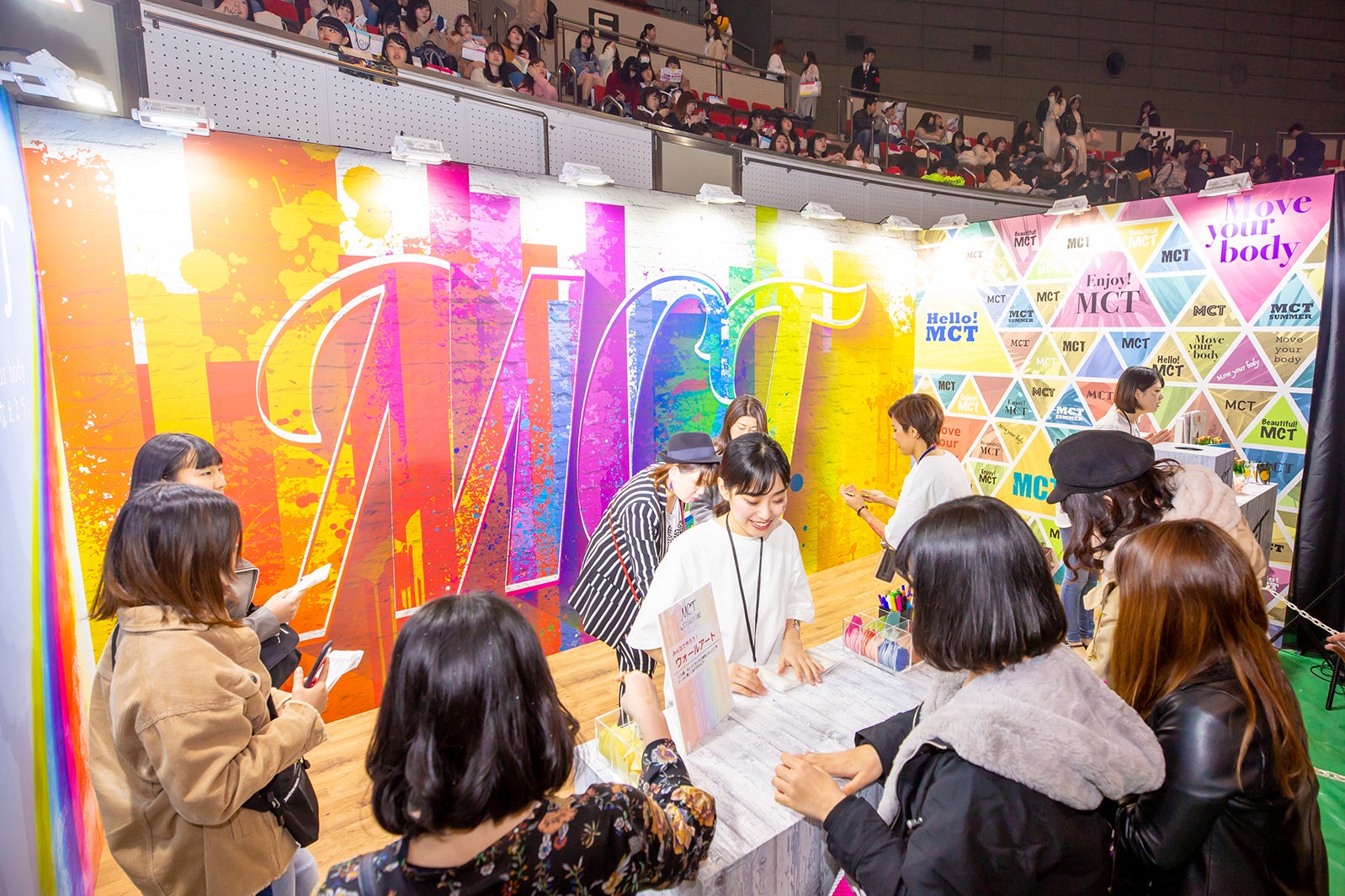 「日清MCTオイル」ブース（提供写真）