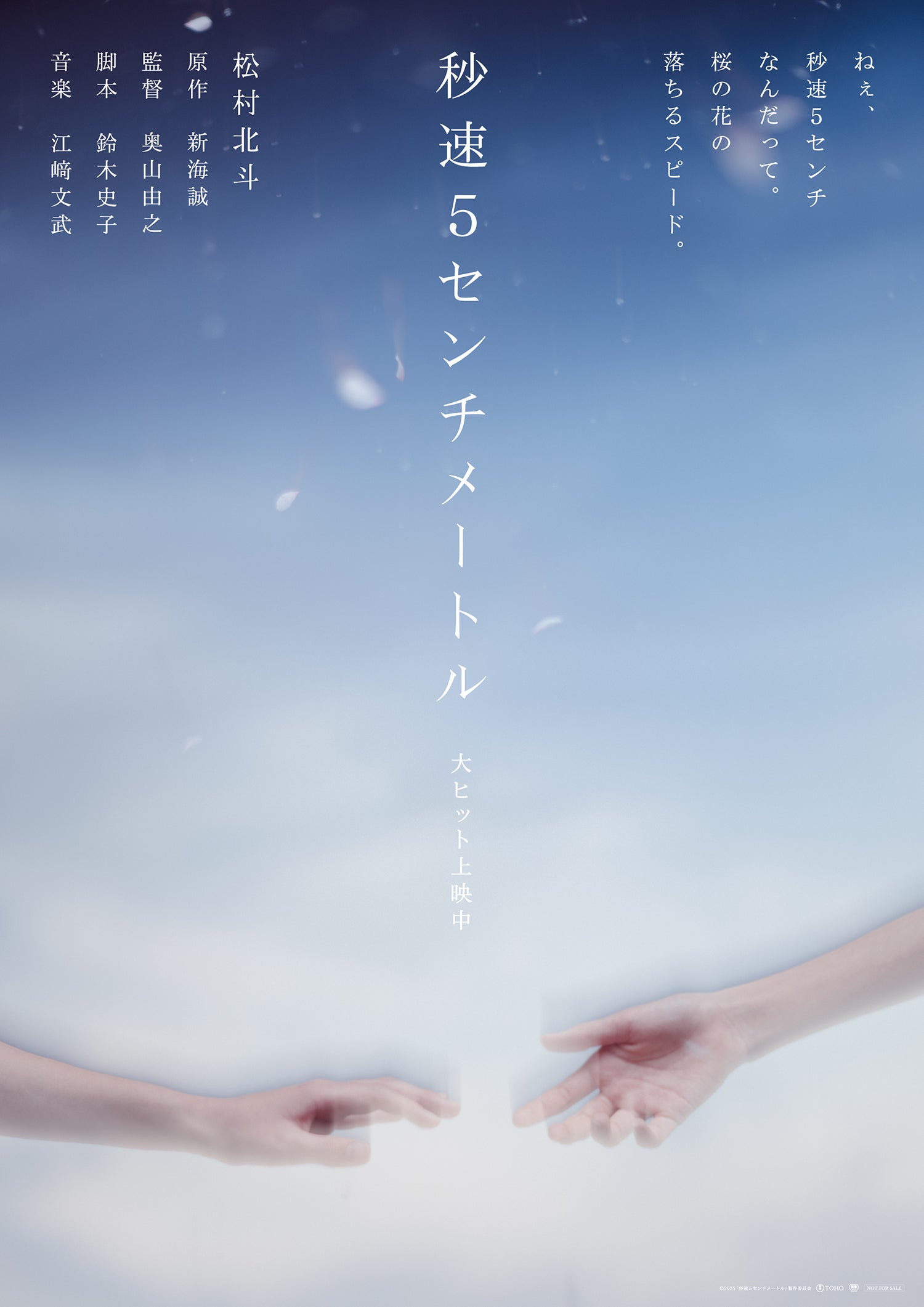 「秒速5センチメートル」新ビジュアル（C）2025「秒速5センチメートル」製作委員会