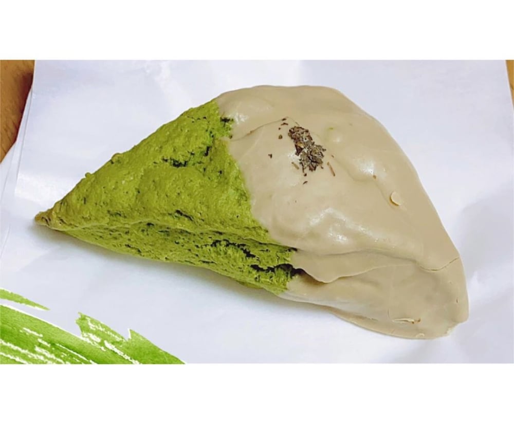 スタバの抹茶とほうじ茶クリームスコーン