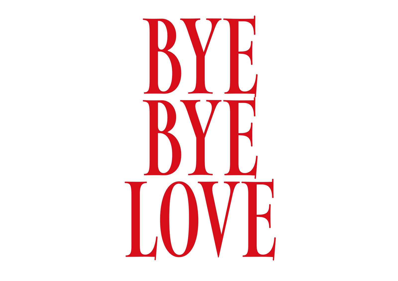 『BYE BYE LOVE 探偵はBARにいる』ロゴ（C）2026「BYE BYE LOVE 探偵はBARにいる」製作委員会