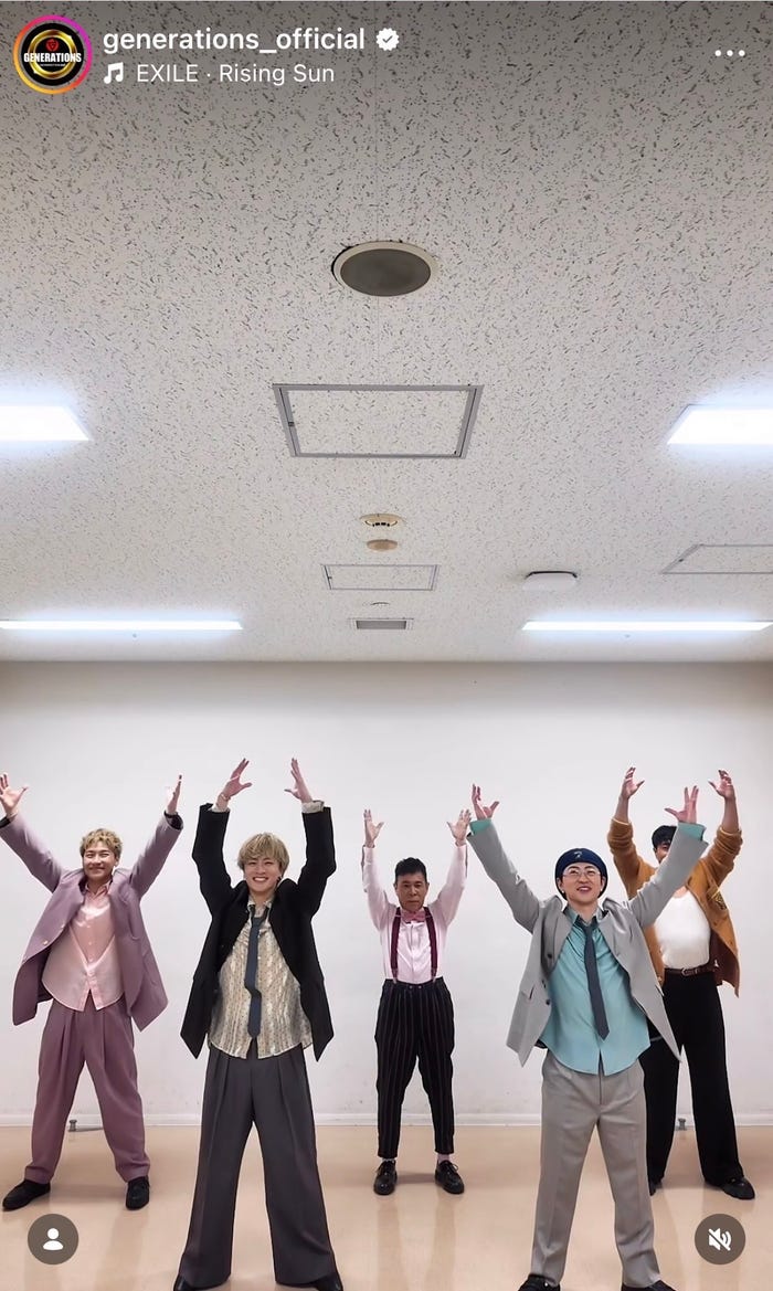 GENERATIONS Instagramより