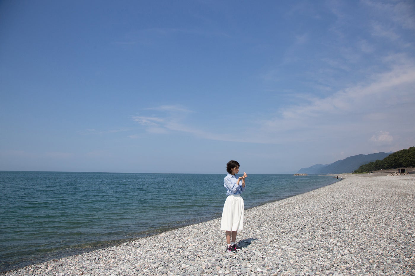 エメラルドグリーンに輝くヒスイ海岸／画像提供：富山県観光・交通・地域振興局　観光振興室