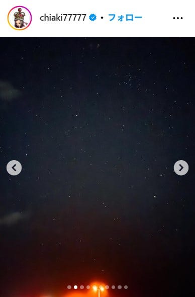 千秋Instagramより